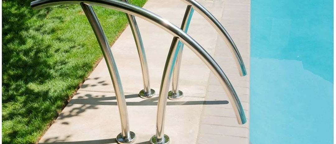 Pool hand rails and safety equipment