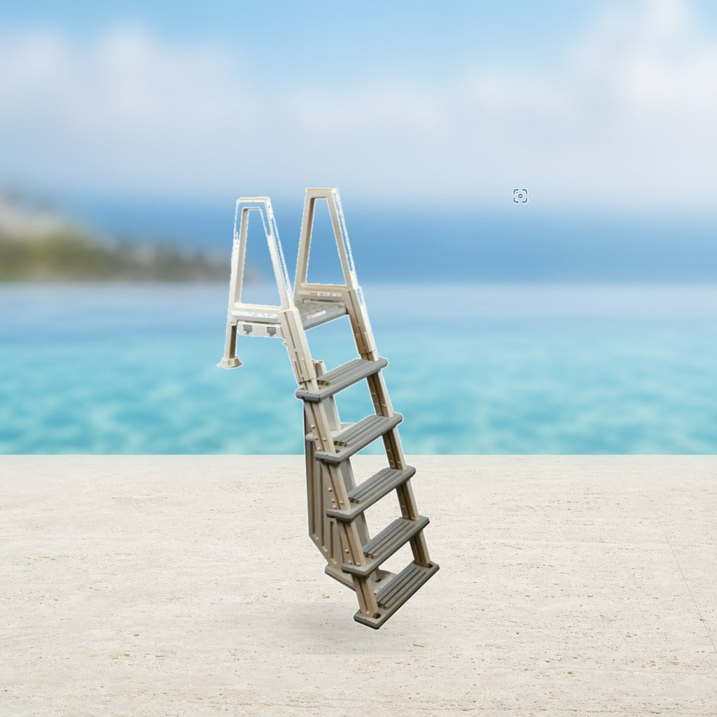 Eliminator Heavy-Duty In-Pool Ladder, Warm Gray