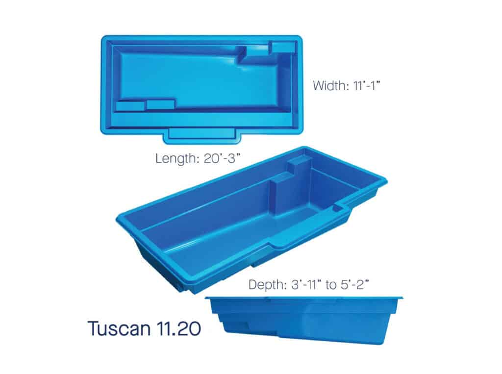 Tuscan 11-20 Latham fiberglass pool