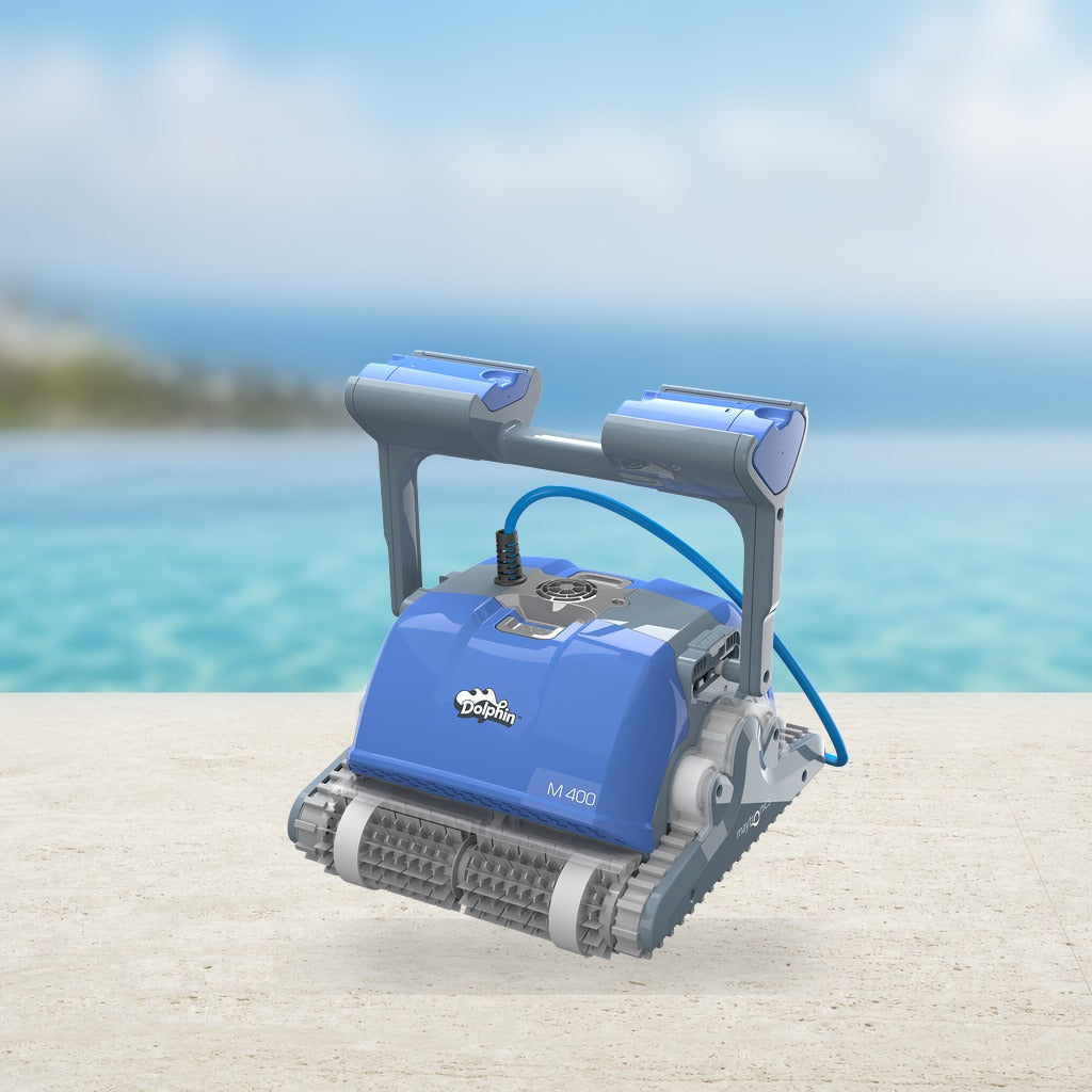 Dolphin M400 In Ground Robotic Pool Cleaner with Wi-Fi and Caddy — Maytronics, available at Cool Pool of Florida