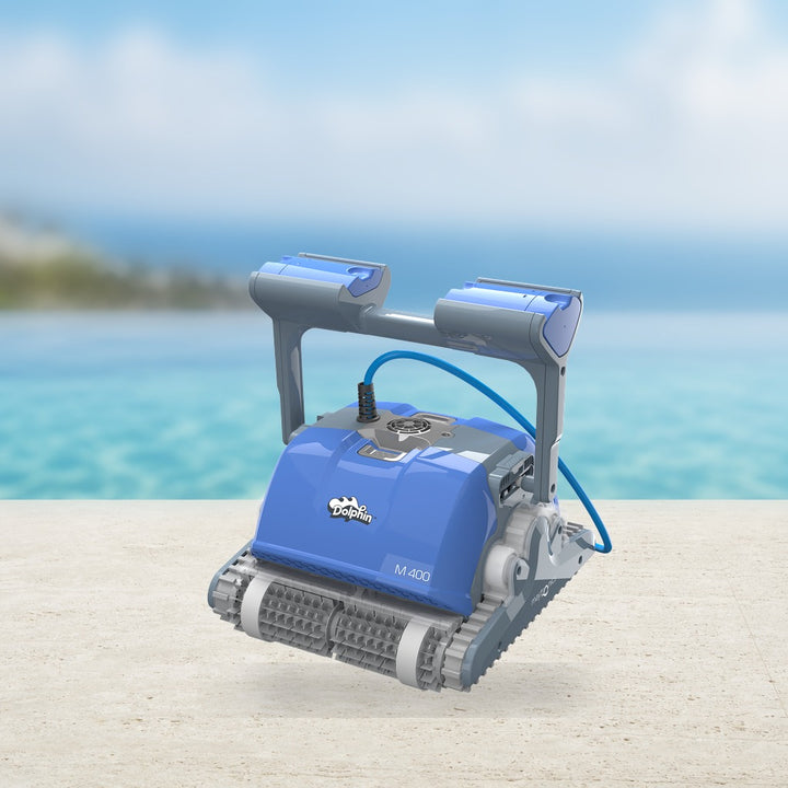 Dolphin M400 In Ground Robotic Pool Cleaner with Wi-Fi and Caddy — Maytronics, available at Cool Pool of Florida