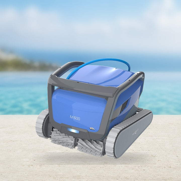 Dolphin M600 In Ground Robotic Pool Cleaner with Wi-Fi and Caddy — Maytronics, available at Cool Pool of Florida