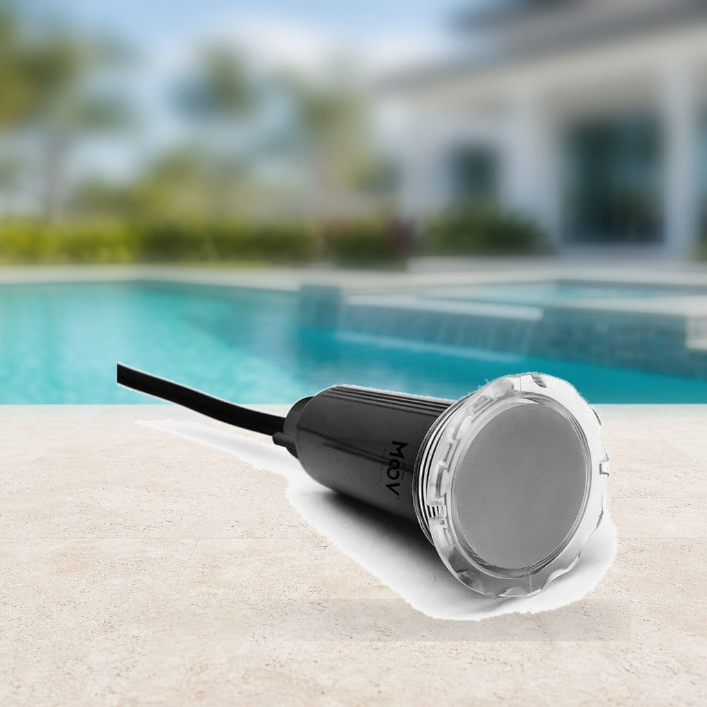 Mini LED RGB Pool Light 1.5 in. with 100 ft Cable