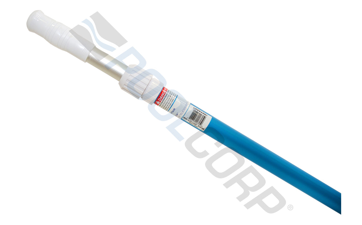 8' - 15-1/2' Blue Aluminum 2-Piece Telescopic Pole with E-Z Cam Lock