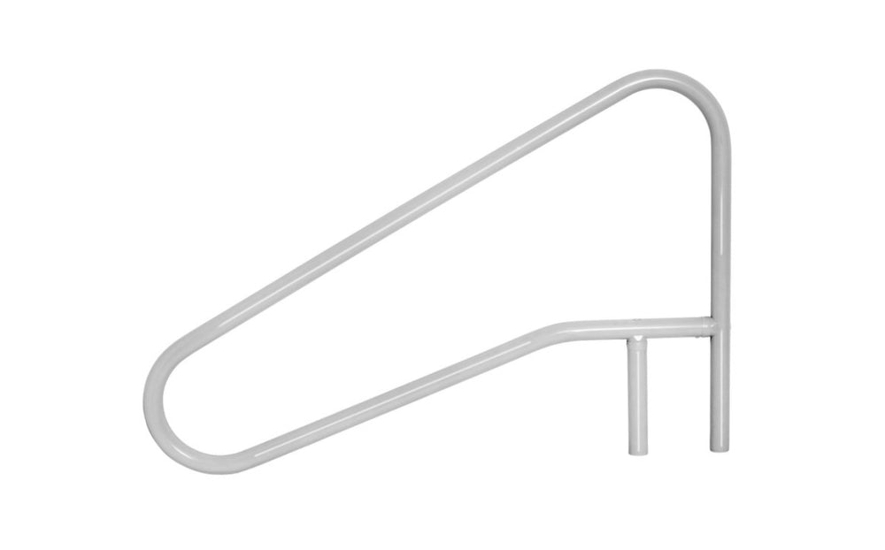 54 in. x 32 in. Gray 3-Bend Cross-Braced Return-to-Deck Handrail - view 1