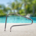 48 in. Polished Stainless 4-Bend Handrail with Deck Mount