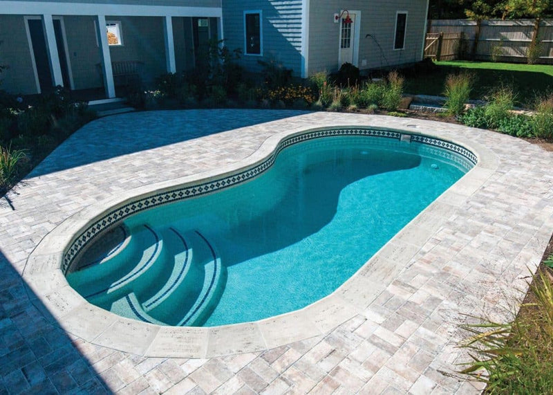 Jamaica 12 Fiberglass Pool Package — Medium (12' x 24')
