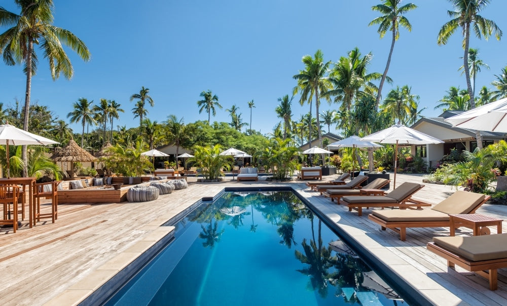 Tuscan 14.40 Latham fiberglass lap pool, 13 ft 9 in by 39 ft 11 in