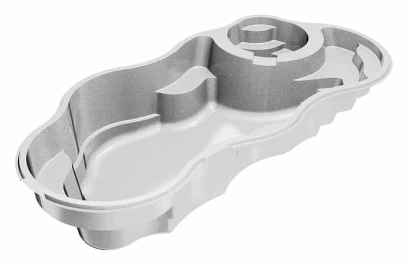 Bermuda 12 Deluxe Fiberglass Pool Package — Medium with spa (12' x 26')