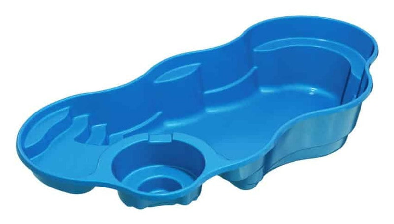 Bermuda 14 Deluxe Fiberglass Pool Package — Large with spa (14' x 30')