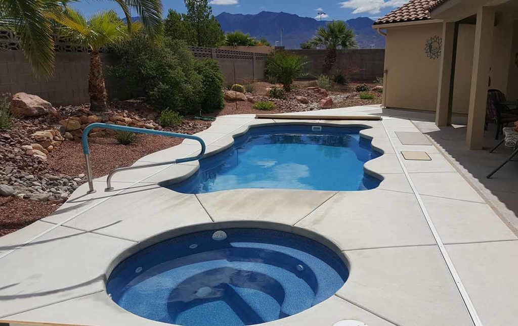 Key West Fiberglass Pool Package — Medium (12' x 25'-7")
